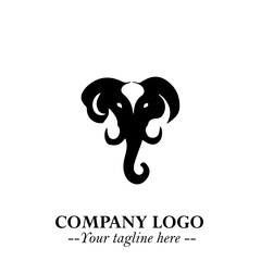 Majestic Elephant Logo Symbol with Elegant Minimalist Design and Powerful Modern Style
