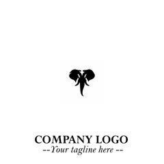 Majestic Elephant Logo Symbol with Elegant Minimalist Design and Powerful Modern Style
