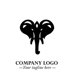 Majestic Elephant Logo Symbol with Elegant Minimalist Design and Powerful Modern Style
