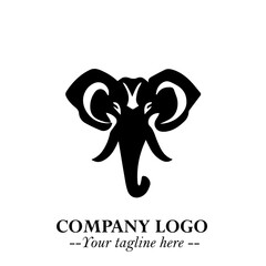 Majestic Elephant Logo Symbol with Elegant Minimalist Design and Powerful Modern Style
