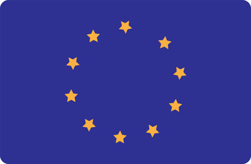  Flag of Europe, European Union. EU flag icon  .european union flag icon in circular shape, eu symbol
