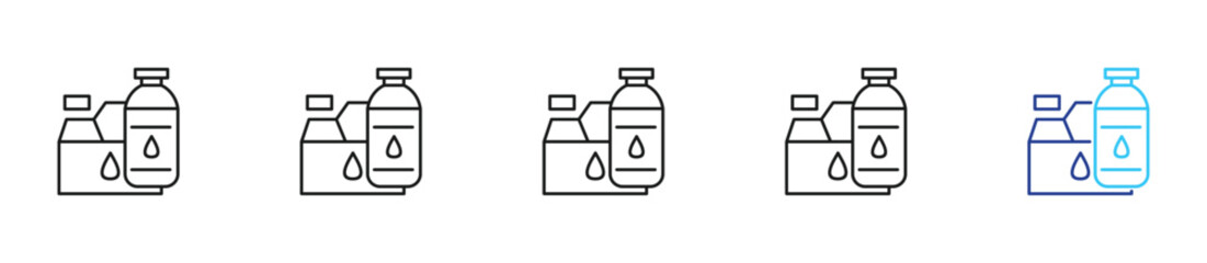 Material icon set outline multistyle vector illustration concept