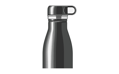 Vectorized water bottle for print, Decoration, sketch, wallpaper