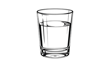Vectorized water bottle for print, Decoration, sketch, wallpaper