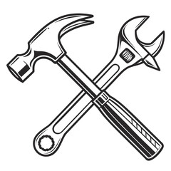 hammer and screwdriver