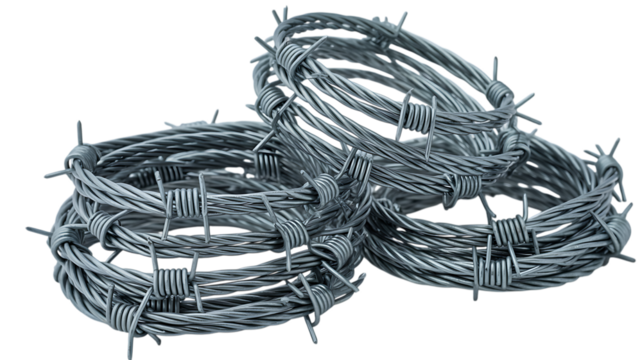 Barbed Wire Protects Rural Boundaries