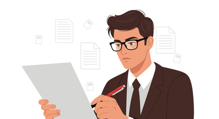 Serious Professional Writing, Analyzing Documents with Pen and Paper for Important Decisions