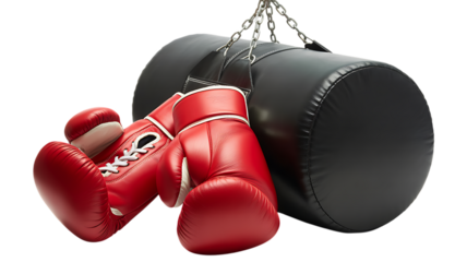 Red Boxing Gloves Fight Night