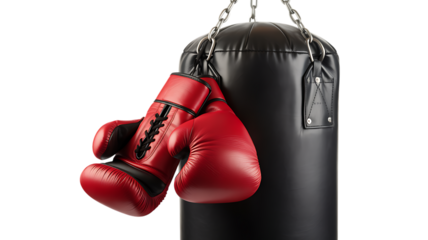 Red Boxing Gloves Knock Out