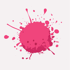 red blot isolated on white