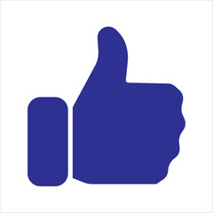 Thumb up Like icon Social media sign technology design.