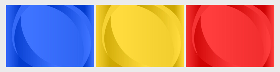 Poster Modern Primary Color Background Collection