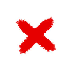 Obraz premium red cross mark
