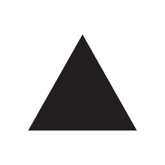 Fototapeta premium Triangle geometry silhouette icon vector flat illustration