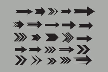 Arrow icon set for navigation