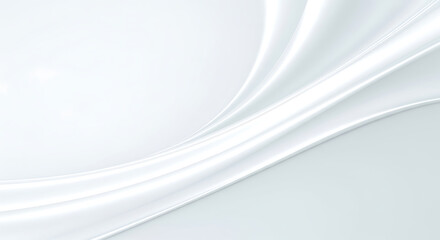 Elegant White Fabric Waves Background