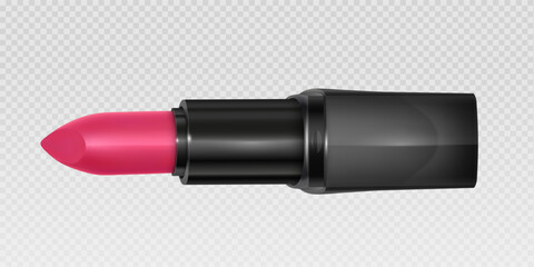 Fototapeta premium Smooth glossy lipstick swatch smear smudge in different color Vibrant Pink and Red Lip 