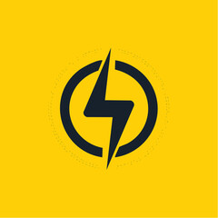 lightning icon vector illustration