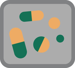 vector illustration of a pill