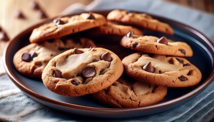 chocolate chip cookie close up