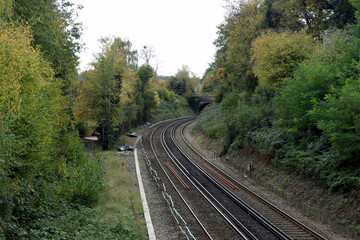 Fototapeta premium railway in the countryside II