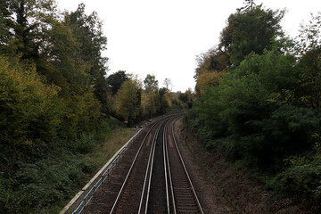 Obraz premium railway in the countryside