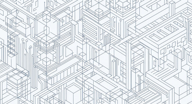 Architectural Line Doodle