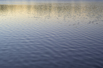 Abstract Texture of Subtle Ripples on Water Surface at Dusk © MiguelA