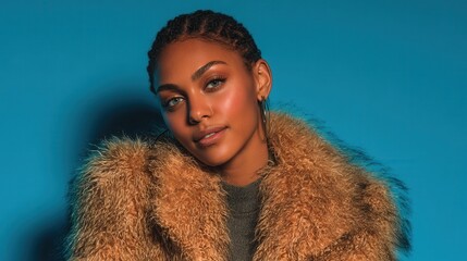 Elegant street style editorial woman