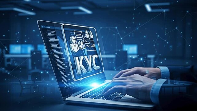 KYC(Know Your Customer) concept of security and technology in the world.
