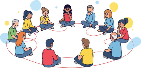 Diverse Group of People Participating in a Community Discussion