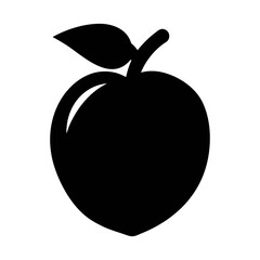 Download high quality vector graphic of a fresh apple fruit with leaf for free design use