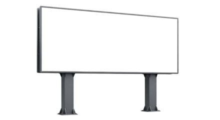 Blank Billboard Mockup on a Clean Background for Advertising Purposes