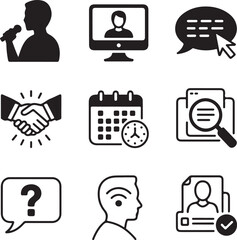 Nine Abstract Geometric Shapes With Transparency On White Background vector