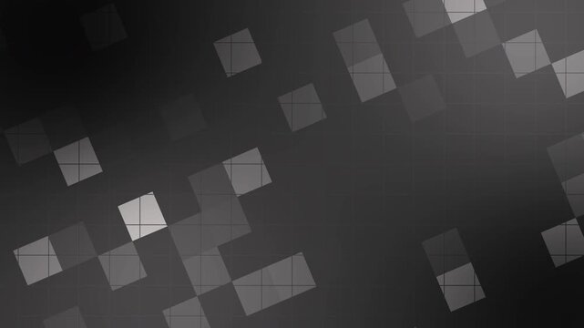Abstract dark background with blurry gray pixelated squares. Suitable for technology, modern design, or digital concepts in graphic design projects.