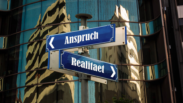 Signposts the direct way to reality versus expectation