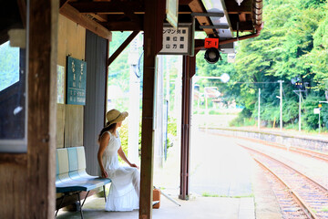 山間の駅