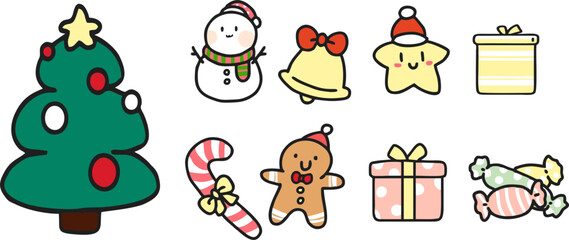 Christmas Tree and Holiday Icons