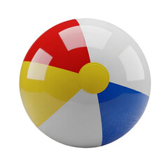 Obraz premium Colorful Beach Ball on Black Background