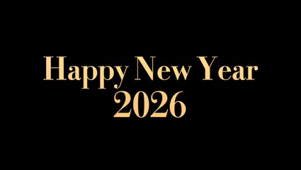 Elegant “Happy New Year 2026” banner