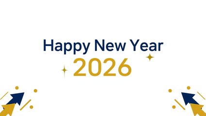 Professional Website Banner 2026 – Elegant Corporate New Year Design for Modern Business Websites