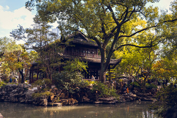 Fototapeta premium Yuyuan Garden Pavilion, Shanghai