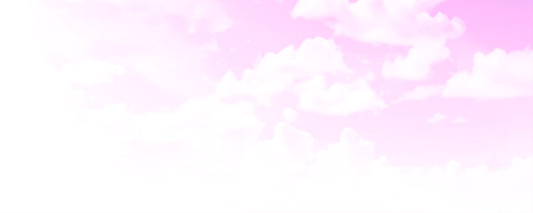 Obraz premium Pink sky with small clouds in Seychelles