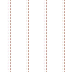 Seamless pattern with illustration burgundy vertical stripes in the form of line of threads or seam. Repeat ornament with dark red abstract striped geometric design. Minimalist background for textile