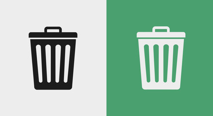 Trash Can Icon: A Simple Design for Waste Disposal.