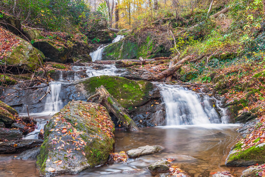 Mill Creek Falls in autumn. York County. Pennsylvania