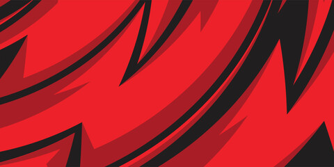 Abstract background with red spikes and zigzag line pattern and some copy space area. eps10