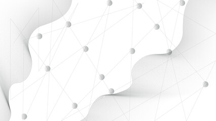 abstract tech network connection dots. Geometric background with abstract mesh. Web. Big data. glowing winter holiday decoration vector backdrop. White background with plexus lines. Colorful abstract.