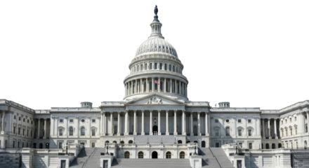 United states capitol building transparent background cutout png