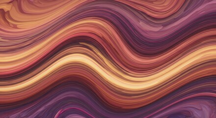 Wavy lines of warm and cool colors create an abstract flowing background texture